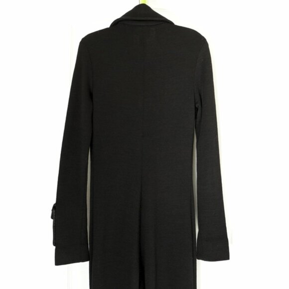 RARE 70s Luv Inc by Elvia jet-black zippered disco jumpsuit - Picture 5 of 8